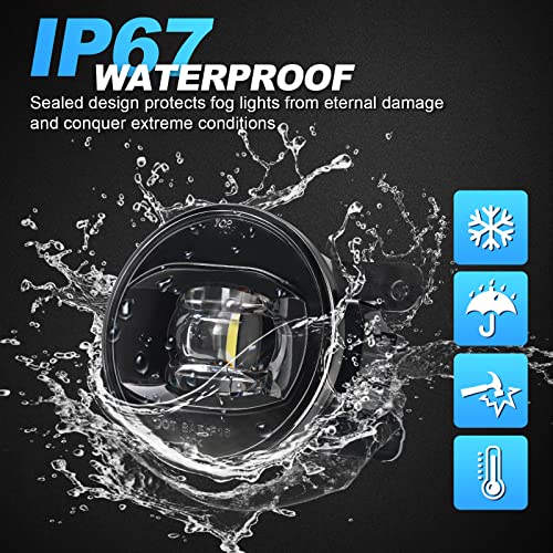 SUPAREE LED Fog Lights Compatible with Ni-ssan Frontier 2005-2020 Xterra 2006-2015, Su-baru Forester 2014-2021 Cross-trek 2016-2021 Brighter Fog Lights for Foggy Day, 2 Pack - Image 4