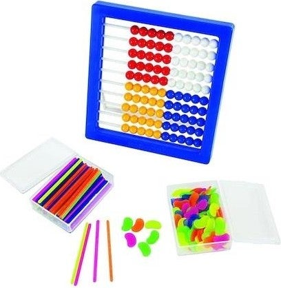 Flag Trix Abacus Set Mishab Number Stick and Bean - Number Counting Set