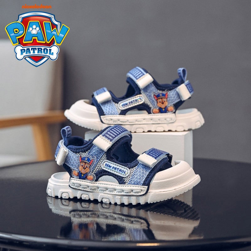 Wang Wang Team Sandals Boys Children'S Closed Toe Sandals Breathable Hollow Shoes Children'S Sports Beach Shoes - Image 4