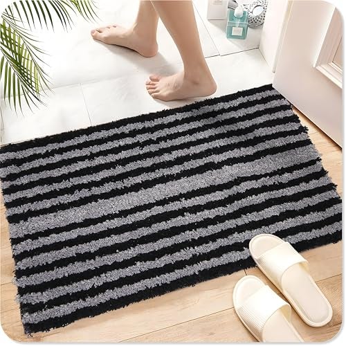 AAZEEM Absorbent Door Mat for Indoor Entrancex Non Slip Mat for Front Door Entryway, Soft Cotton Home. Hotel Balcony Floor Carpet, Floor Mats for Home, KitchenFloor Door Mat |-(55x35cm) - Image 1