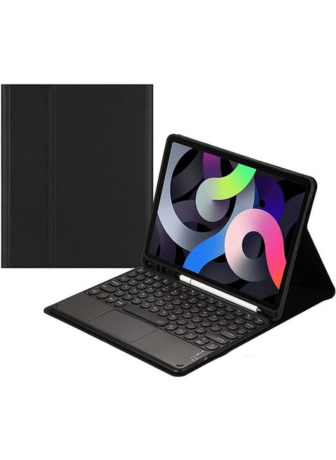 Keyboard Case for iPad 10th Generation 10.9 Inch 2022, Touchpad Keyboard Case Retro Round Key Cute Color Keyboard Built in Trackpad