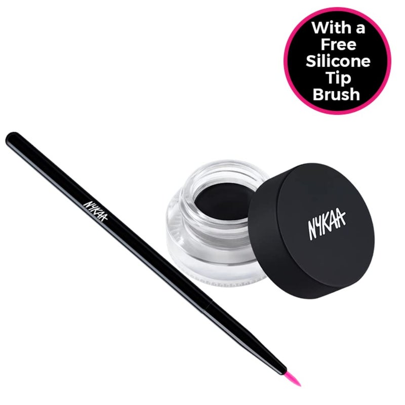 Nykaa قلم تحديد العيون الجل الأسود من نايكا - أسود داكن - Image 3