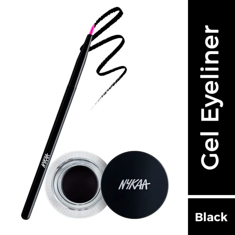 Nykaa قلم تحديد العيون الجل الأسود من نايكا - أسود داكن - Image 2