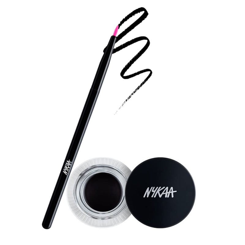 Nykaa قلم تحديد العيون الجل الأسود من نايكا - أسود داكن - Image 1