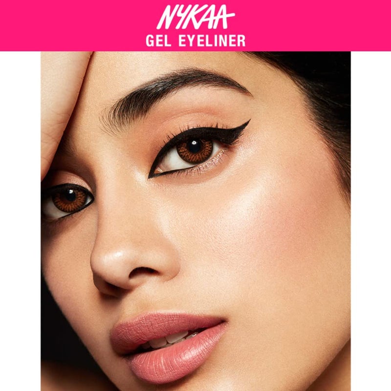 Nykaa قلم تحديد العيون الجل الأسود من نايكا - أسود داكن - Image 4