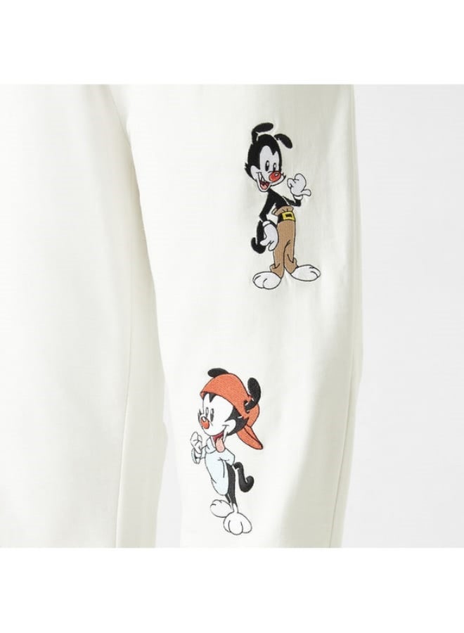 SP Characters Animaniacs Embroidered Joggers with Elasticated Waistband and Pockets  - Image 1