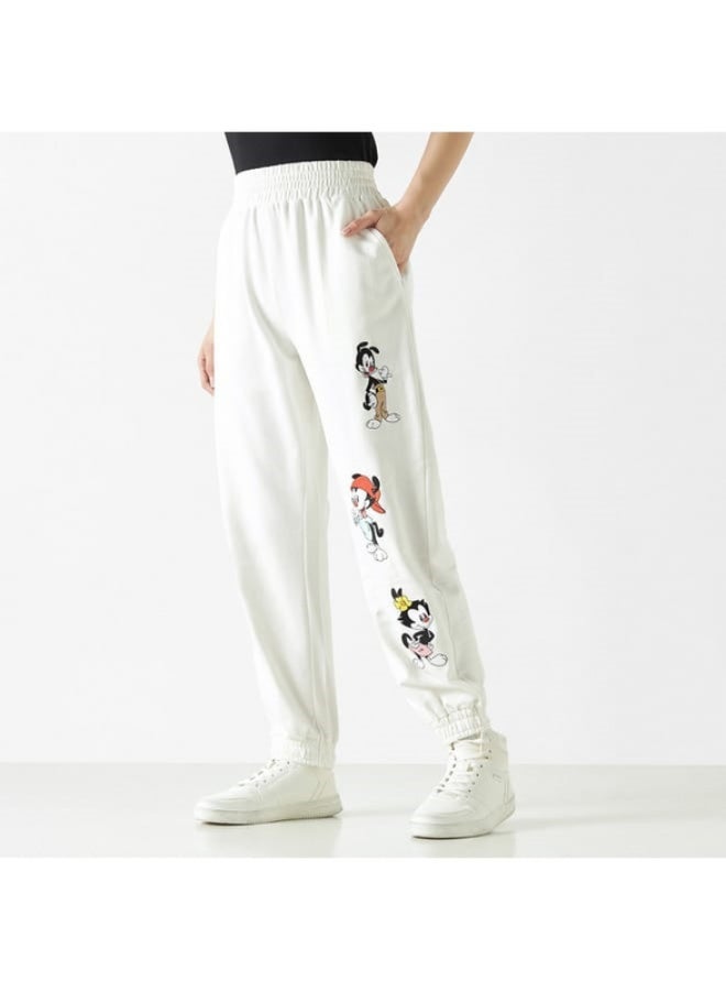 SP Characters Animaniacs Embroidered Joggers with Elasticated Waistband and Pockets  - Image 3