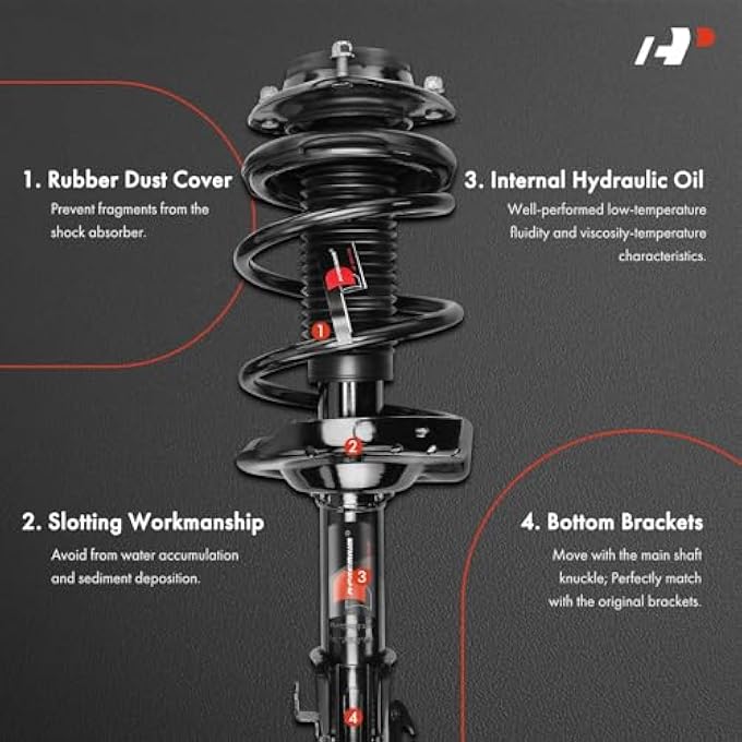 A-Premium Shock Absorber Replacement For Subaru Forester 20172018 Complete Strut Assembly 25L Front Left And Right Set Of 2 - Image 4