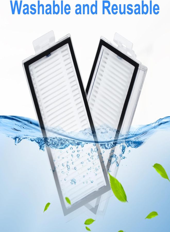 Washable and Reusable White HEPA Filter Compatible with Roborock Q5/Q7/Q8 Series and T8 Robot Vacuums 6PCS - Image 5