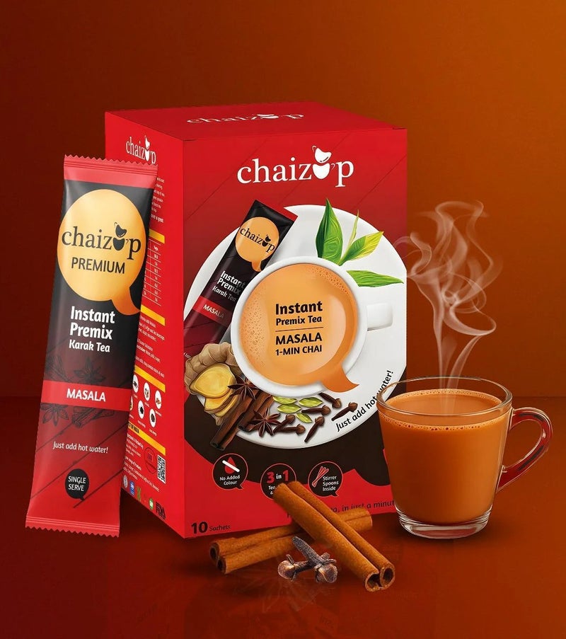 Chaizup Instant Premix Karak Tea Masala 200grams (Pack of 10) - Image 1