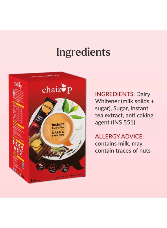Chaizup Instant Premix Karak Tea Masala 200grams (Pack of 10) - Image 4