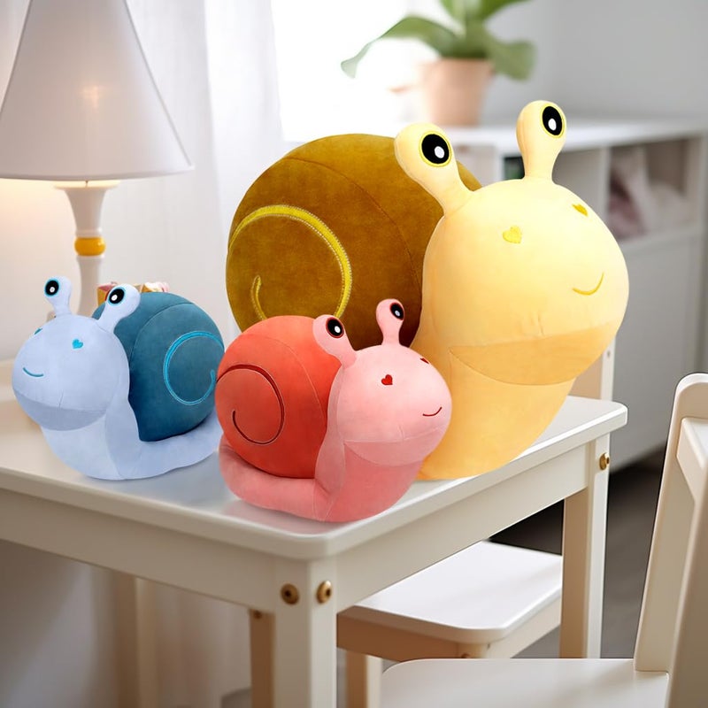 MUPI Cute Cartoon Snail Doll Plush Toy Children's Birthday Gift Big Snail Pillow Doll Kawaii Decor Toy Decor Snail Plush Pout Fish Stuffed Animal Isopod Plush Moth Funny Weird (Pink 23.6 Inch) - Image 5