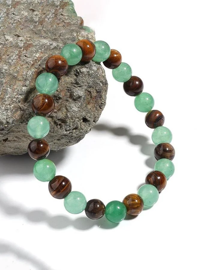 Take Two Green Beaded Bracelet