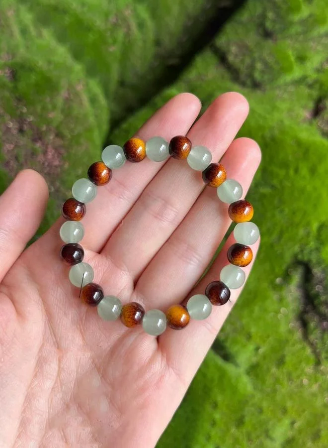 Take Two Green Beaded Bracelet