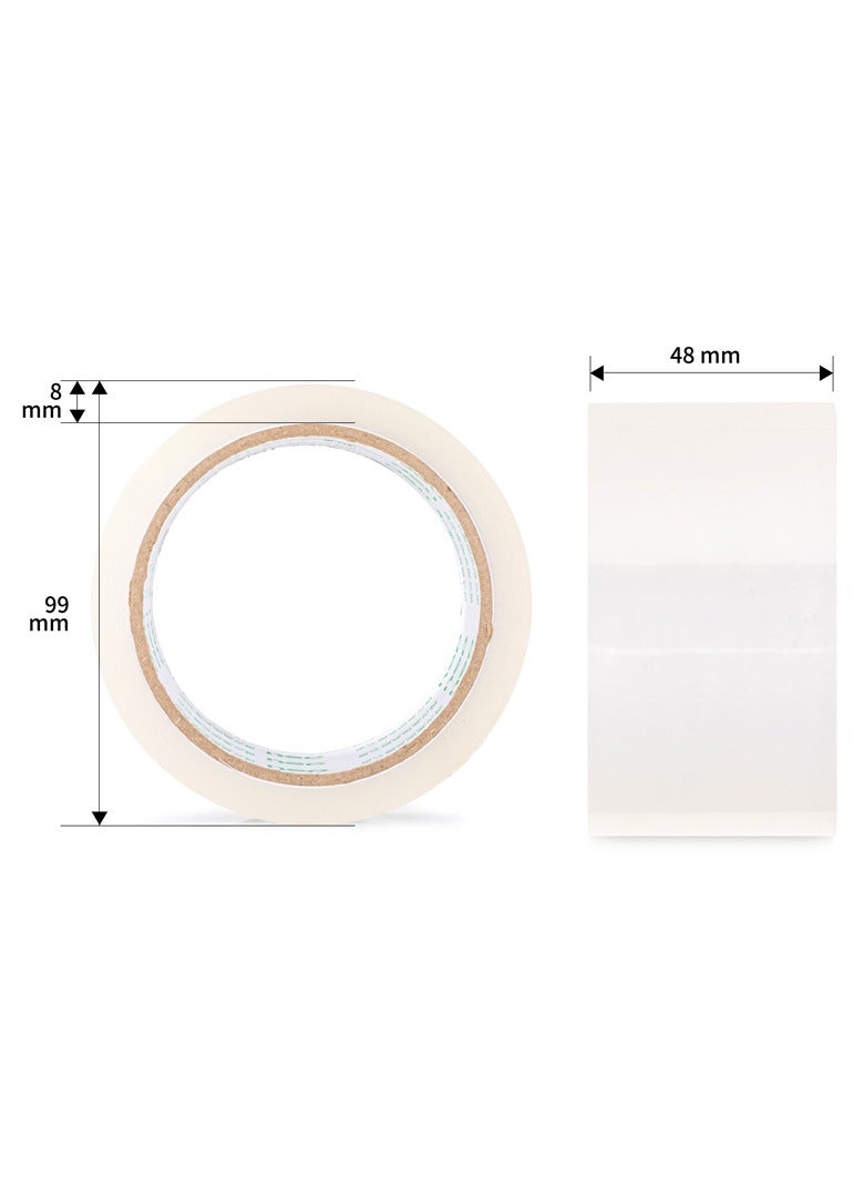 ديلي شريط تغليف Deli 30212 بمقاس 48 مم × 60 ياردة × 45 ميكرون – 6 لفات في العبوة – مثالي للاستخدام في المستودعات والمكاتب والمنزل. - Image 2