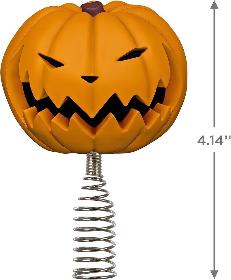 Hallmark Keepsake Mini 4.14" Christmas Tree Topper, Disney Tim Burton's The Nightmare Before Christmas Pumpkin King, Gifts for Disney Fans - Image 5