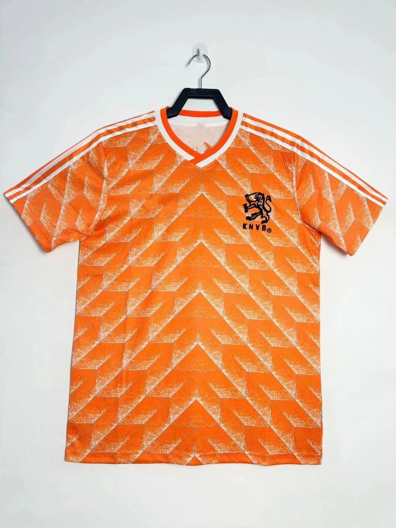 Retro National Team Classic Jersey Germany Netherlands Spain Italy England Home And Away Football Jersey - Image 1