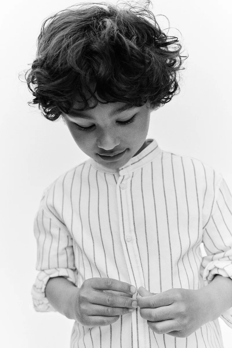 H&M Cotton grandad shirt