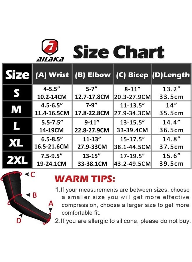 Ailaka Medical Compression Arm Sleeves for Men Women - 20-30 mmHg Lymphedema Compression Sleeves Support for Arms Pain, Swelling, Edema, Post Surgery Recovery, Tendonitis  - Image 2