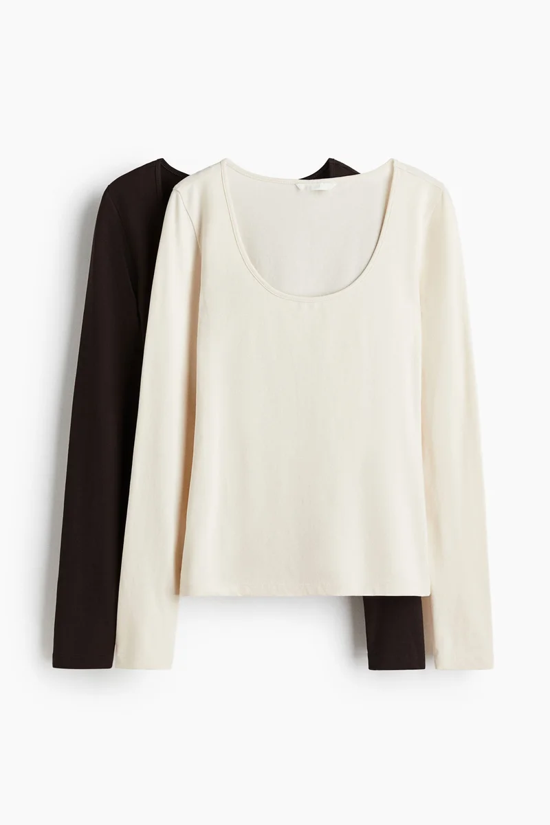 H&M 2-pack jersey tops