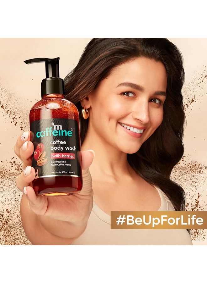 MCaffeine Coffee Body Washes For Tan Removal & Deep Cleansing ; Assorted Value Pack Combo ; Contains 3 Shower Gels In Energizing Aroma Of Berry Almond & Cocoa ; Pack Of 3 ; 600Ml - Image 3