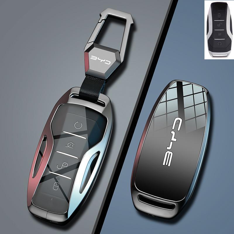 BYD Han EV key set Song Plus Qin Plus car Tang Yuan Pro 24 model seal DMI seagull frigate buckle - Image 1