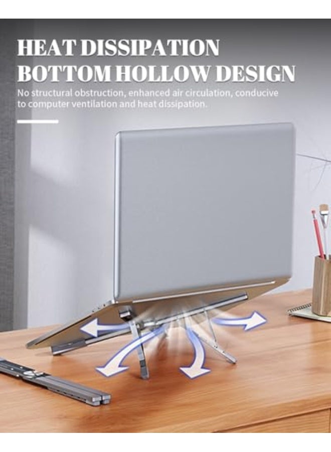 Portable Laptop Stand for Desk, Adjustable Laptop Holder Riser Computer Tablet Stand,Small PC Stand with Automatic Support Springs, Fits All MacBook, Laptops - Image 4