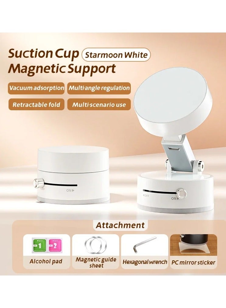 حامل جوال السيارة المغناطيسي، قاعدة امتصاص الفراغ، دوران متعدد الزوايا، حامل مغناطيسي، سهل التركيب - Image 3