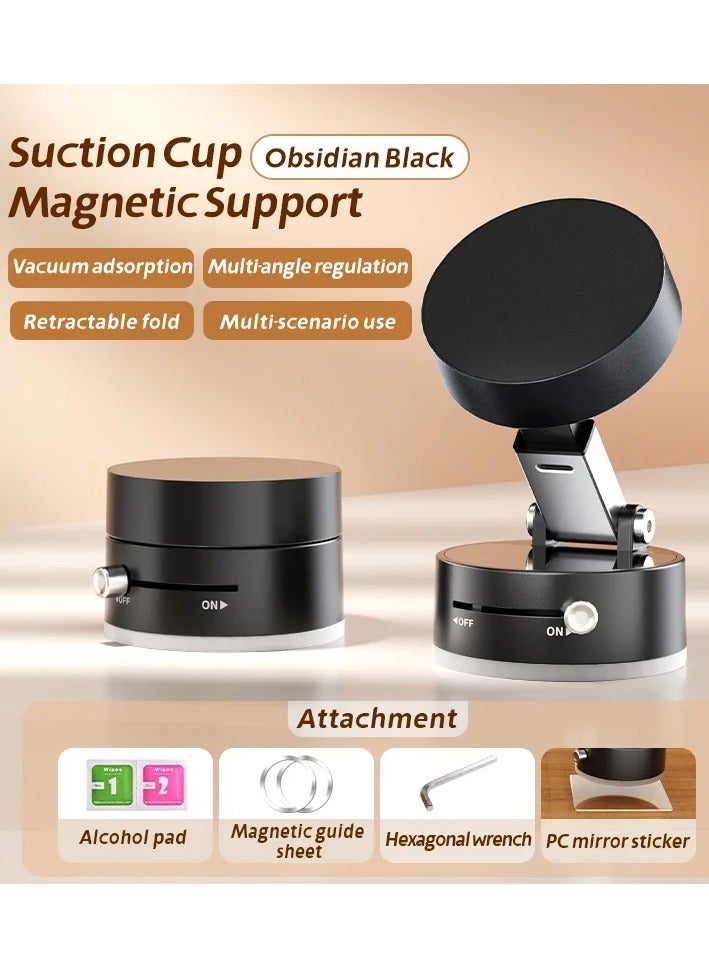 حامل جوال السيارة المغناطيسي، قاعدة امتصاص الفراغ، دوران متعدد الزوايا، حامل مغناطيسي، سهل التركيب - Image 2