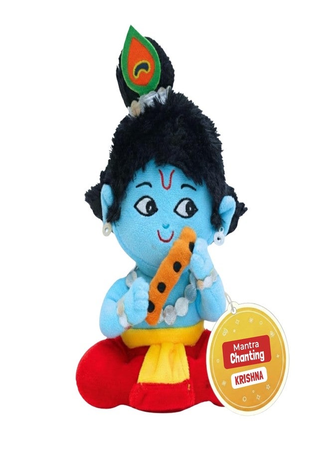 Panda's Box Mantra Chanting Baby Krishna | As Seen on Shark Tank | Interactive Musical Soft Stuffed Plush Toy | Non-Toxic, Safe| Best Birthday Gift for Newborn Kids (Boys, Girls) | Small - 23 Cm - Image 1
