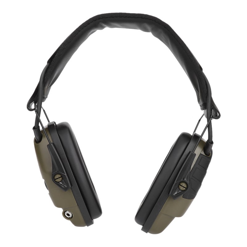 Electronic Earmuff: Military Green, Compact Folding Design, Auto Power Off - Sound Amplification, Active Monitoring Sport Earmuff for Outdoor Sports Hunting - Image 2