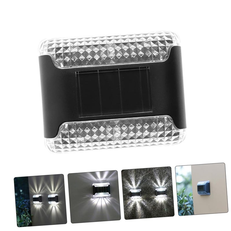 Solar Fence Lights Outdoor 2 Pack Security Lights For Patio Deck Garden Garage - Image 3