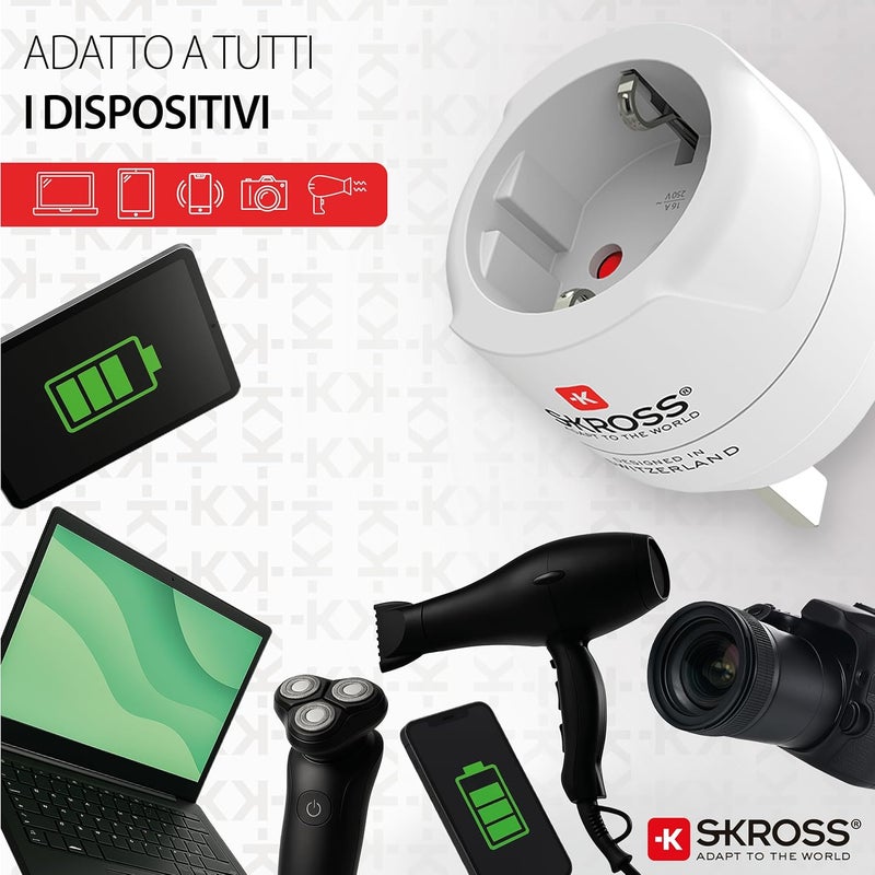 SKROSS 1500230-E World Adapter Europe to UK Single World Adapter Europe to UK Single - Image 5