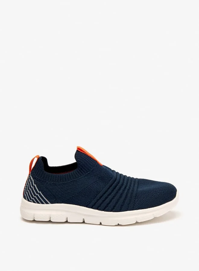 Dash Boys Textured Slip-On Lightweight Sports Shoes