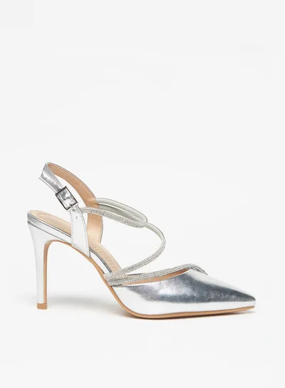 Flora Bella Women's Embellished Sandals with Buckle Closure