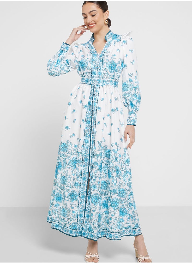 Khizana - Floral Printed Dress - Image 1