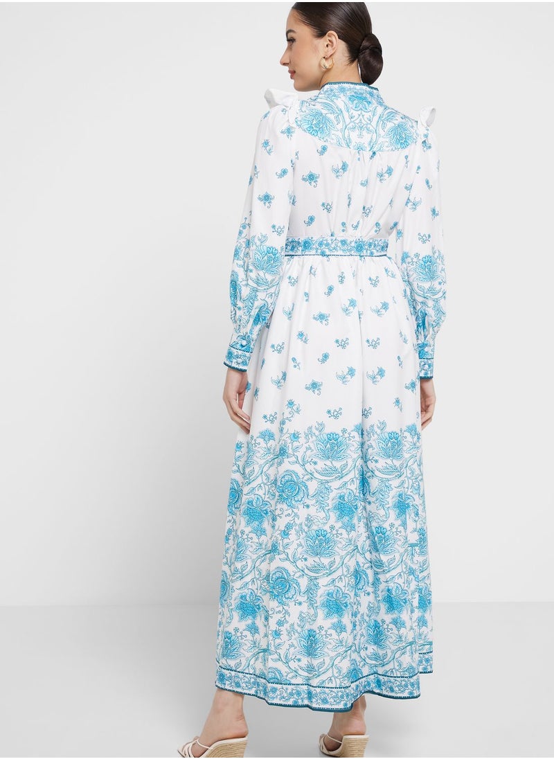 Khizana - Floral Printed Dress - Image 1