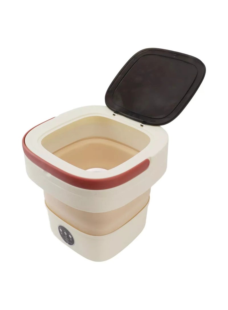 Huitich Portable Foldable Washing Machine 8L Beige  - Image 4