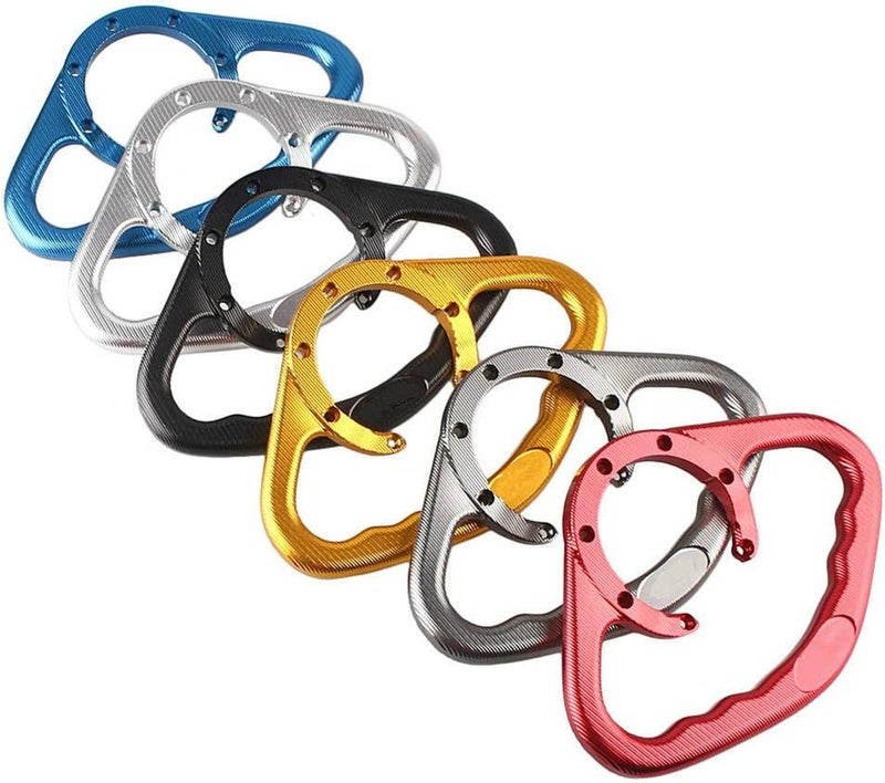 Luckmart Motorcycle Aluminium Rear Passenger Gas Tank Bar Handle Grip - Red - Image 3