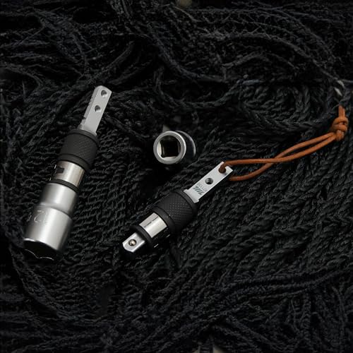 711L 1/4" Hex to Square Drive Socket 2-in-1 Extension Combo – 1PCS Hex End & 1PCS Flat End Adapter – Compatible with Multitools & 1/4" Adapters - Image 4