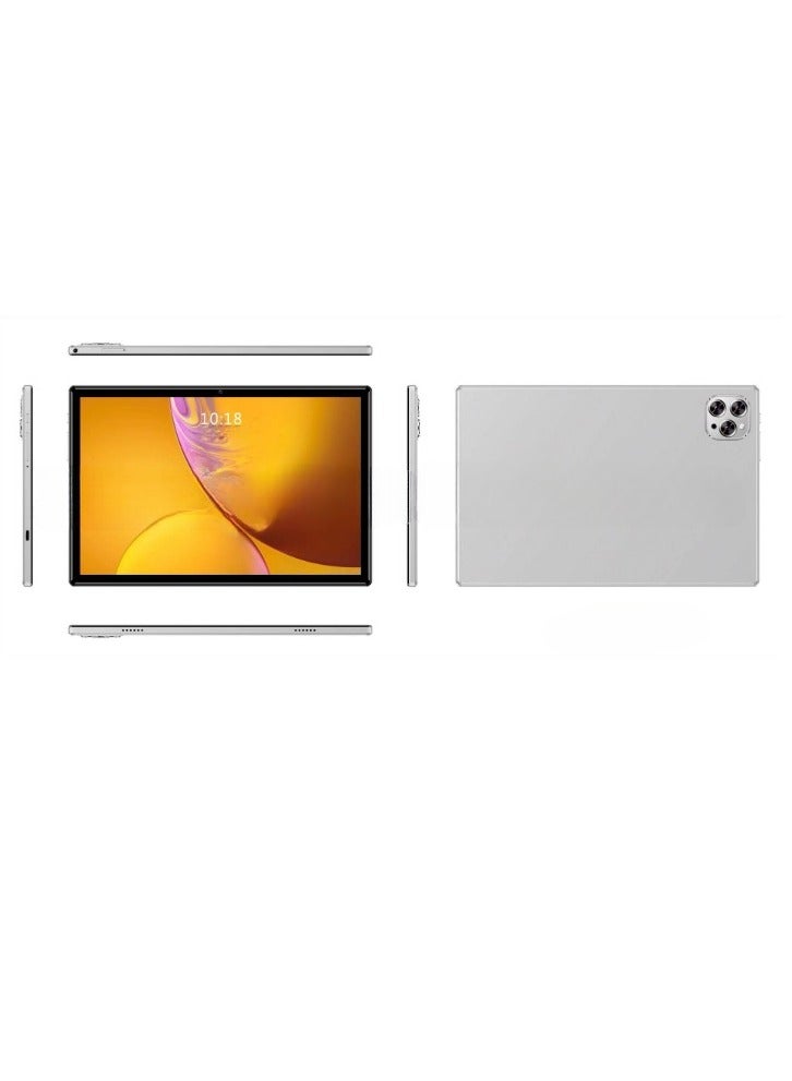 AROAQ Android Tablet, 5G Wifi Learning Tablet, Lightweight And Portable Touch Pad With Octa Core Processor, Sturdy And Durable Smooth Performance Entertainment Tablet, (1pc, Silver, 2GB RAM And 32GB ROM) - Image 1