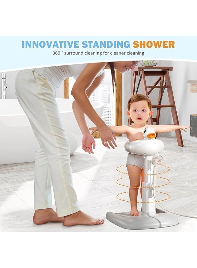 ممز بلانيت حامل استحمام للأطفال من ممز بلانيت، حامل استحمام قابل للتعديل للأطفال الرضع، دعم قائم ومضاد للدوران، مضاد للاغراق، سهل التنظيف، هدية حديثة للأطفال من عمر 6-36 شهر-مستلزمات اطفال -مستلزمات البيبي-بانيو للأطفال - Image 3