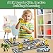 AFUNX Magnetic Tiles Road Expansion Set STEM Magnetic Building Blocks for Kids Ages 35 48 57 STEM Learning Toys Safe Durable Creative Construction Play Gift for Boys Girl - Image 4