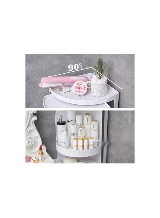 Raxoom Corner Storage 360-Degree Rotating Wall-Mounted Shelf Shampoo Cosmetics Kitchen Household Bathroom Storage Accessories - Image 5