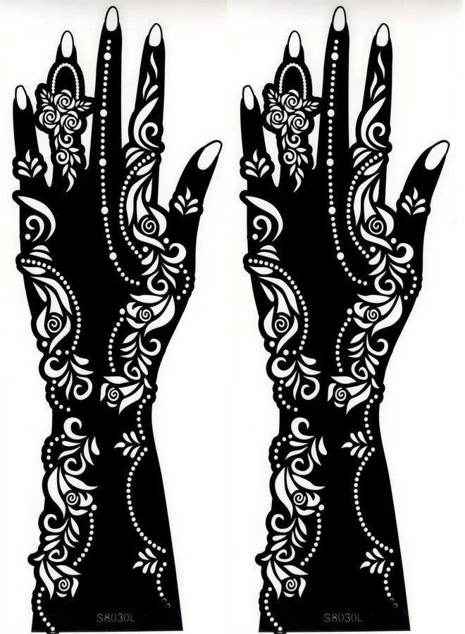 amazinghub Mehndi Stickers for Handsand Body, Small - Image 1