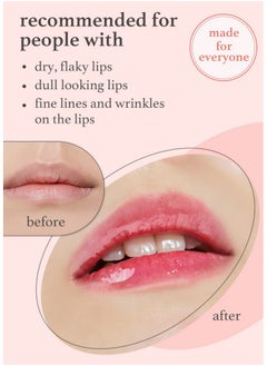 NOONI Korean Lip Oil Applepeony ; With Apple Seed Oil Lip Stain Moisturizing Firming And Nourishing Dry Lips 0.12 Fl Oz (Baby Pink)  - Image 4