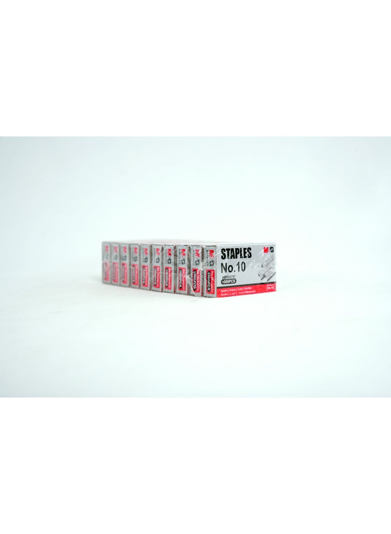 ام اند جي M&G 10# Staples 1000pcs/box, shrink package , pack of 10 pcs - Image 3