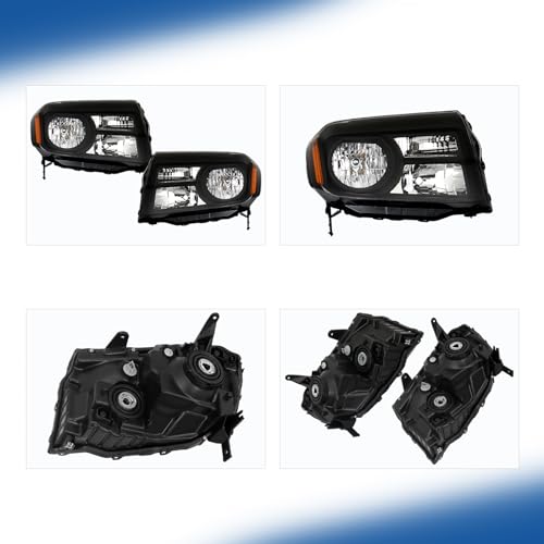 Silscvtt Driver and Passenger Side Replacement for Honda Pilot 2012-2015 Black Housing Headlights Assembly 33150SZAA11 33100SZAA11 - Image 5