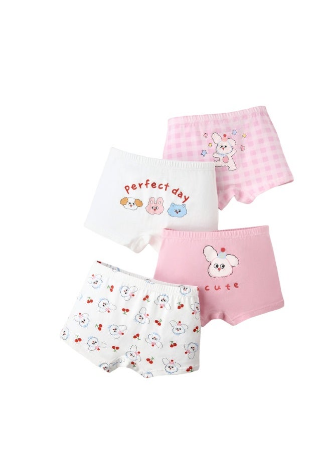 KUYING New Comfortable Skin friendly Breathable Underwear Set 0f 4