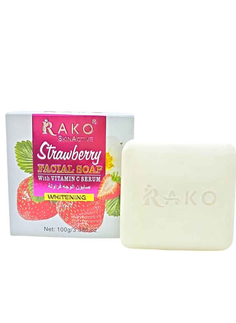 RAKO Facial Soap with Strawberrys - 100 gm